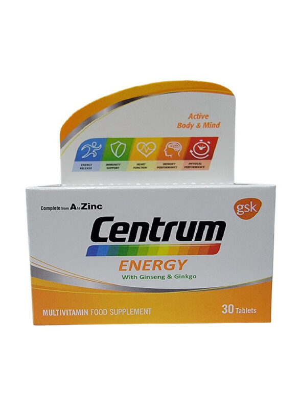 

Centrum Energy Multivitamin, 30 Tablets