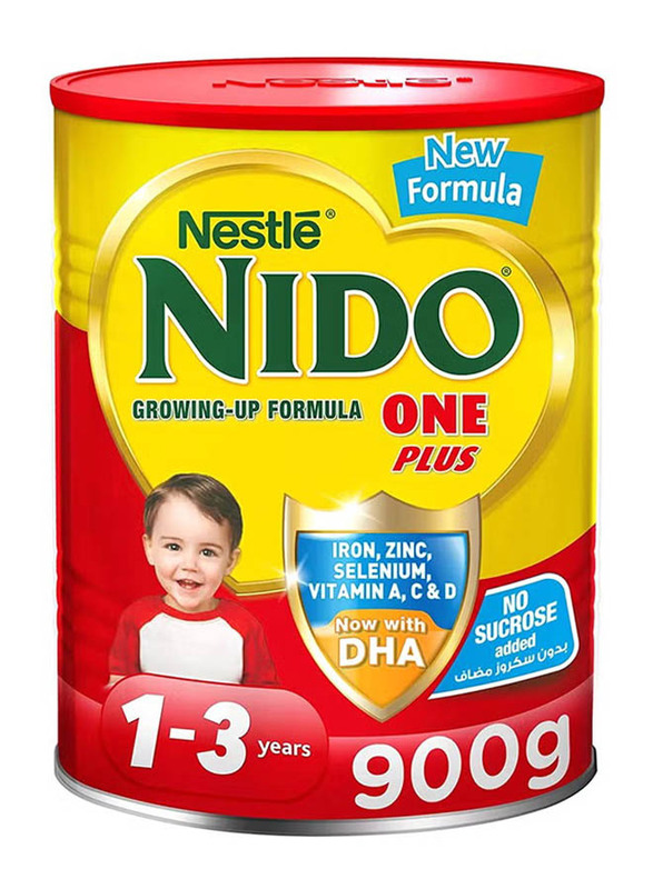 

Nestle Nido One Plus Growing Up Milk Powder, 1-3 Years, 900g