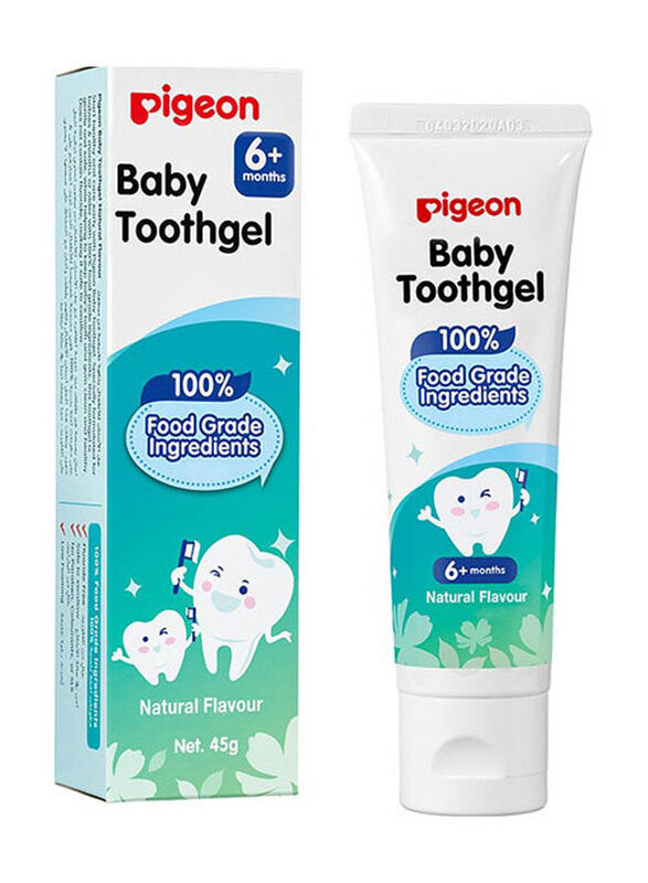 

Pigeon 45gm Baby Tooth Gel, White