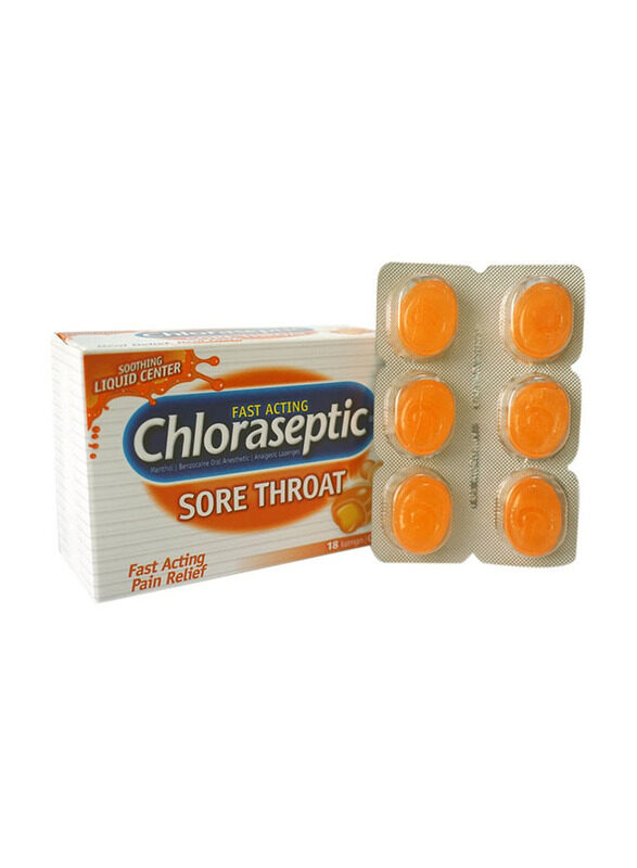 

Chloraseptic Sore Throat Lozenges LC with Citrus Flavour, 18 Lozenges