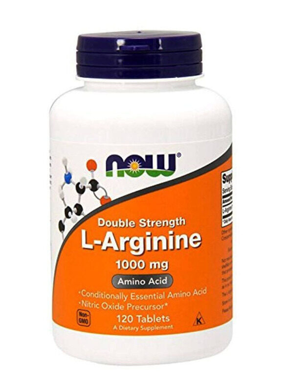 

Now Foods Double Strength L-Arginine Amino Acid Tablets, 120 Tablets