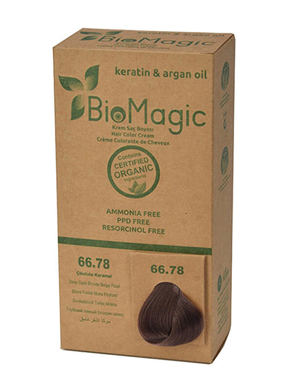 

Biomagic Hair Colour Cream with Keratin & Argon Oil, 66.78 Dark Blonde Beige