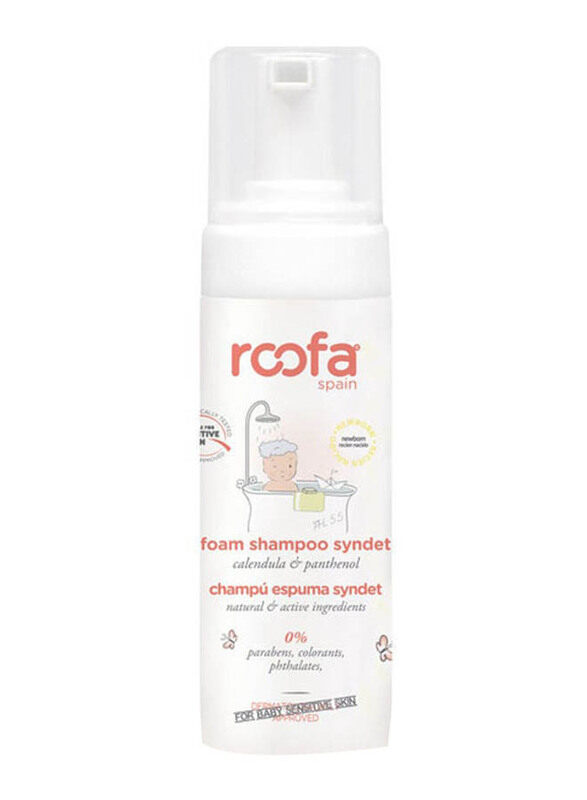 

Roofa 150ml Calendula Syndet Foam Shampoo, White