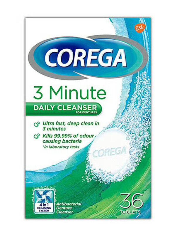 

Corega Denture Cleaning Tab, 36 Tablets