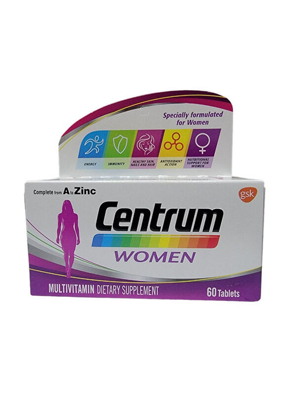 

Centrum Women Multivitamins and Minerals Supplement, 60 Tablets