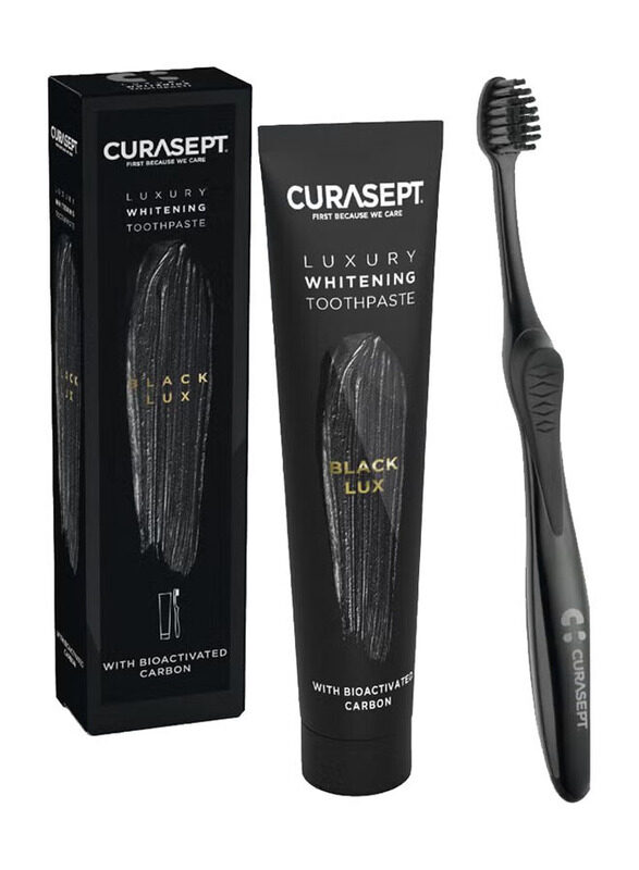 

Curasept Black Luxury Whitening Toothpaste 75ml + Toothbrush Set