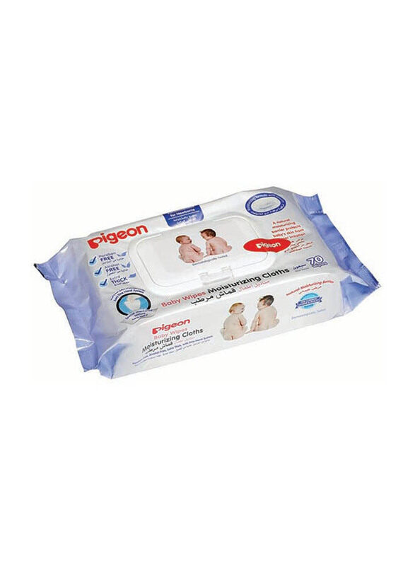 

Pigeon 70-Sheet Moisturizing Cloth Baby Wipes, White