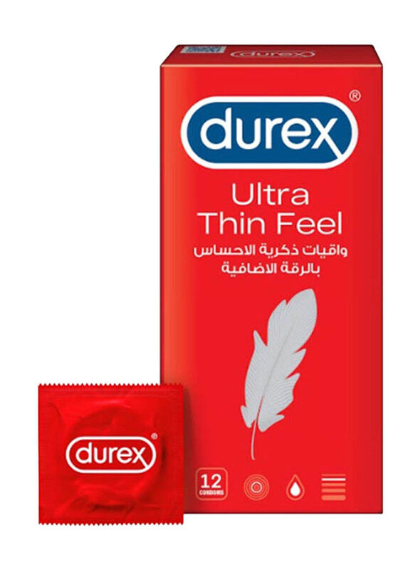 

Durex Ultra Thin Feel Condoms, 12 Pieces