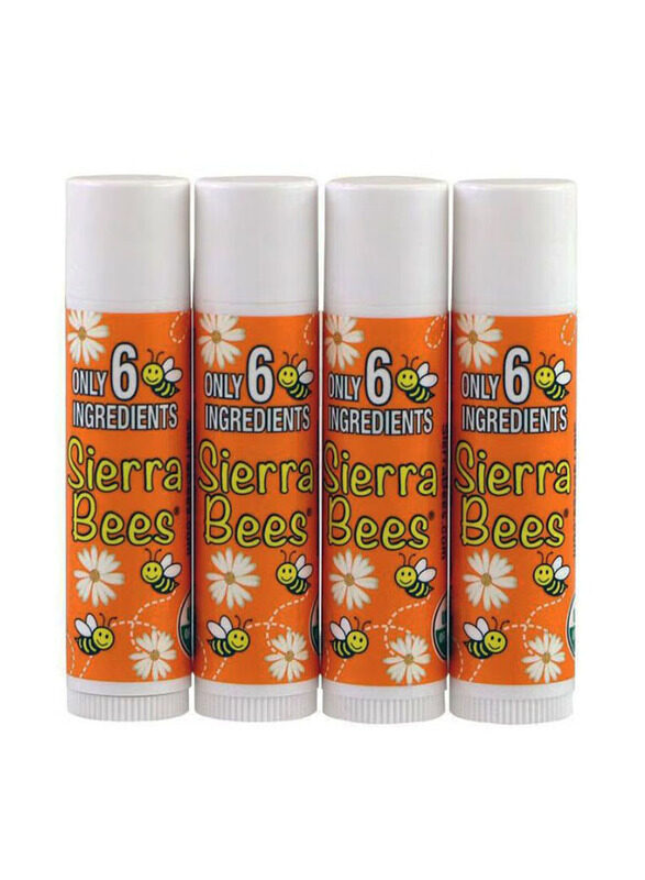 

Sierra Bees Organic Tangerine Chamomile Lip Balm, 4 Pieces