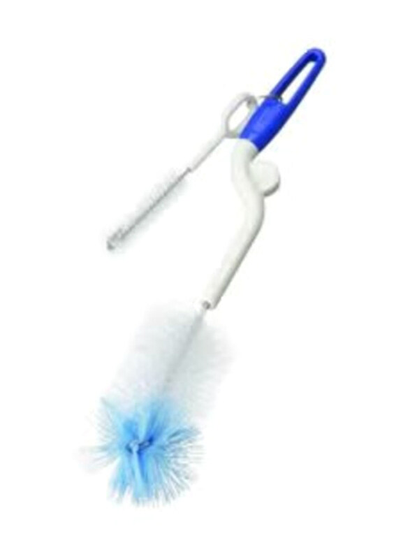 

Pigeon 2 In 1 Bottle & Nipple Brush, Blue/White