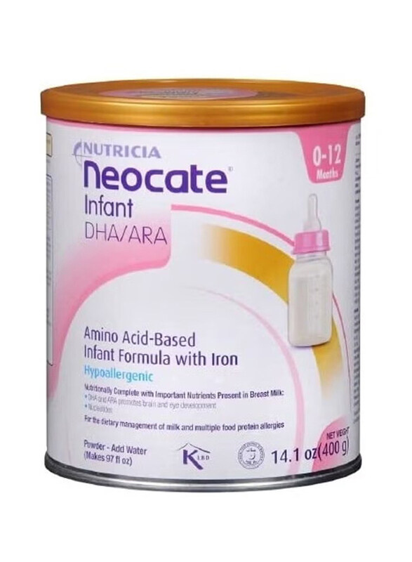 

Nutricia Dha/ara Amino Acid Based with Iron Powdered Infant Formula, 0-12 Months, 400g