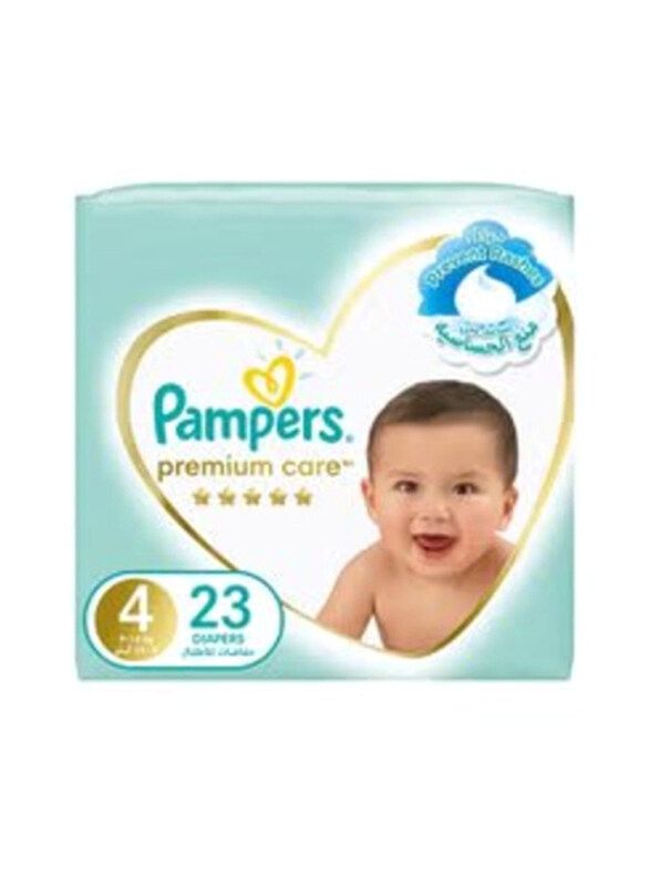 

Pampers Premium Care Taped Baby Diapers, Size 4, 9-14 Kg, 23 Count