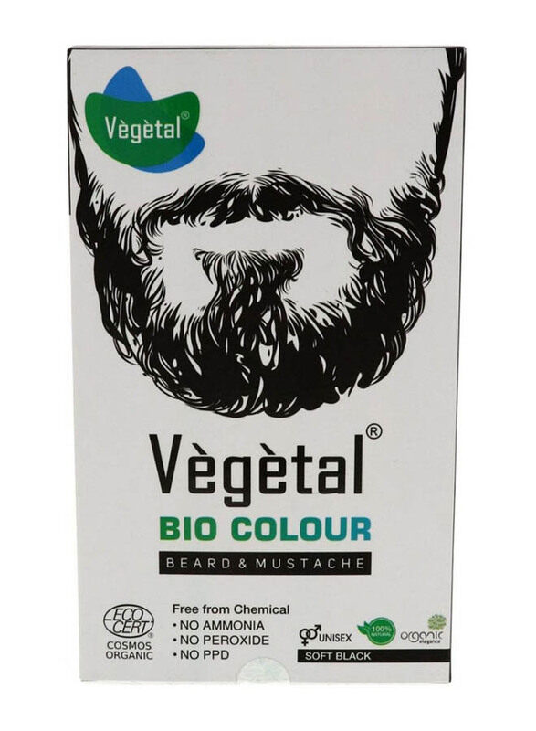 

Vegetal Beard and Mustache Bio Colour, 1 Piece, Soft Black