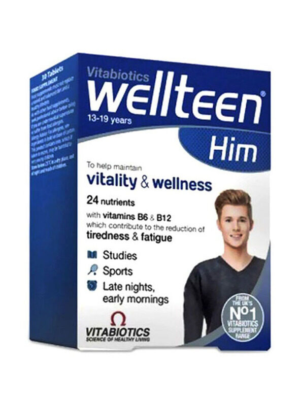 

Vitabiotics Wellteen Him Tablets, 30 Tablets