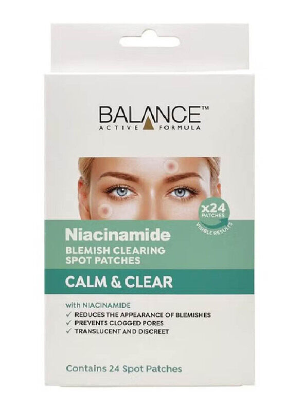 

Balance Active Formula Niacinamide Blemish Clearing 24 Spot Patches Calm & Clear, Set