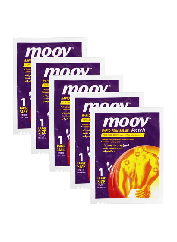 

Moov Rapid Pain Relief Patches in Large Size, 5 Piece