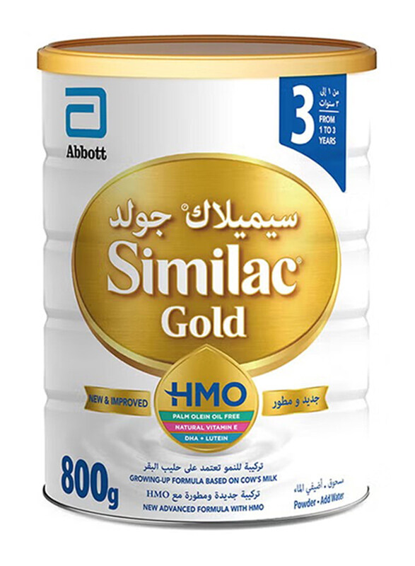 

Similac Gold 3+ Milk Powder, 1-3 Years, 800g