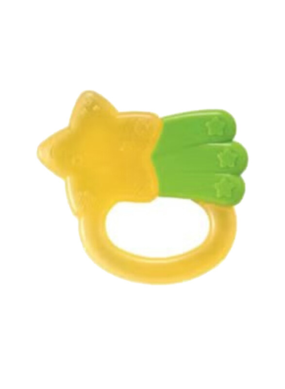 

Pigeon Star Cooling Teether, Yellow/Green