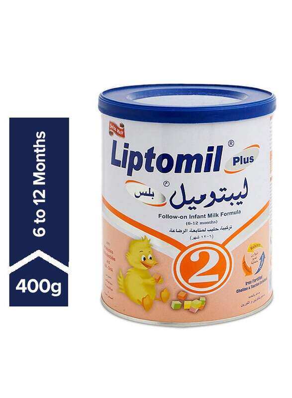 

Liptomil Plus 2 Follow-On Infant Milk Formula, 6-12 Months, 400g
