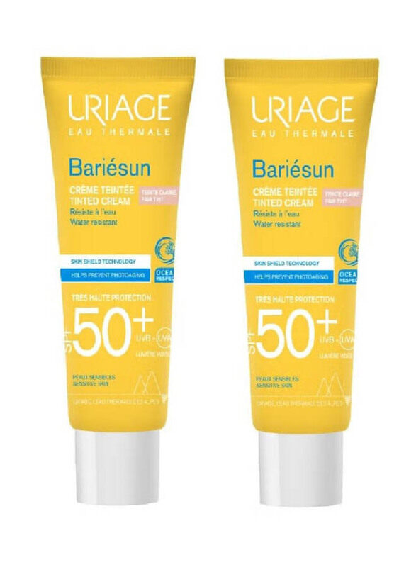 

Uriage Bariesun Tinted Cream SPF50+ Fair Tint, 2 Pieces x 50ml