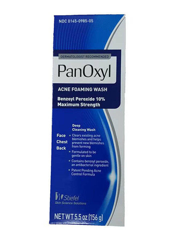 

Panoxyl Acne Maximum Strength Foaming Wash, 5.5oz
