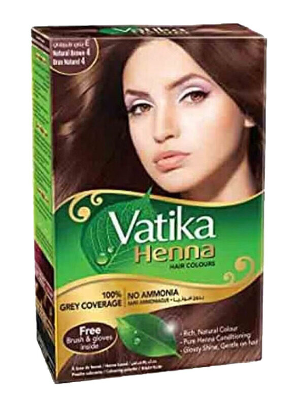 

Vatika Henna Hair Colour, Natural Brown 4