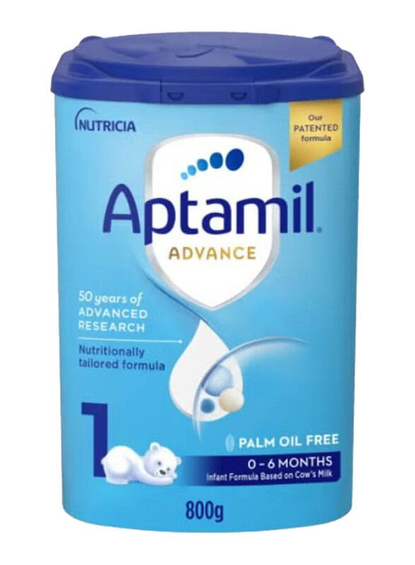 

Aptamil Advance 1+ Milk Powder, 0-6 Months, 900g