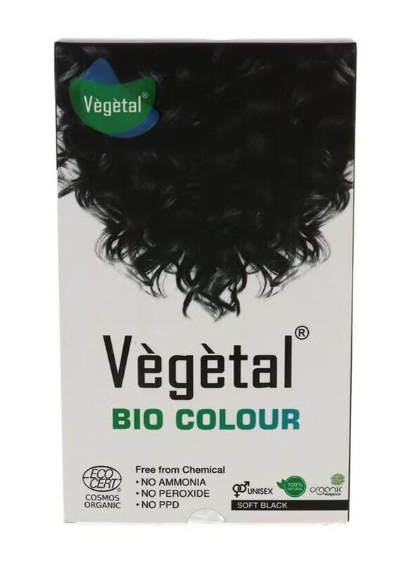 

Vegetal Bio Hair Colour, 100gm, Soft Black