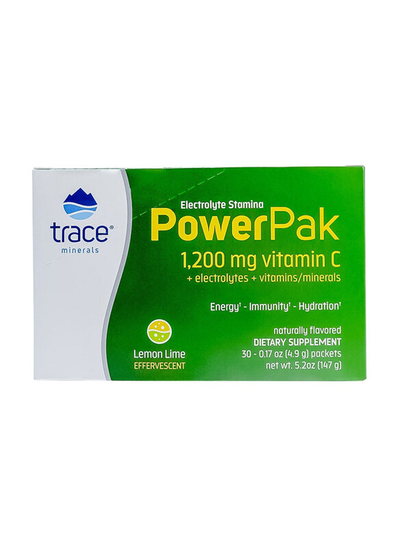 

Trace Minerals Electrolyte Power Pak, 147gm, Lemon Lime