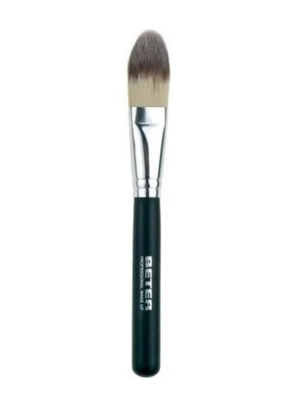 Beter Prof Makeup Liquid Found Brush, 22251, Silver/Black