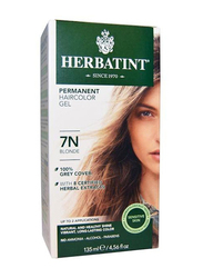 Herbatint Permanent Herbal Hair Color Gel, 135ml, 7N Blonde