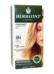 Herbatint Permanent Herbal Hair Color Gel, 135ml, 8N Light Blonde