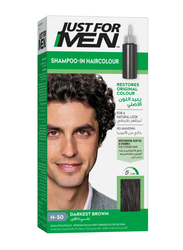 Just For Men Shampoo-In Haircolor, 66ml, H-50 Darkest Brown
