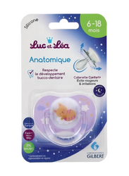 Luc et Lea Sym Night Bear Soother, Purple