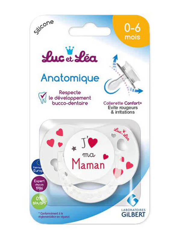 Luc et Lea Ana Mama Ring Soother, Clear