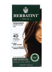 Herbatint Permanent Herbal Hair Color Gel, 135ml, 3D Golden Chestnut