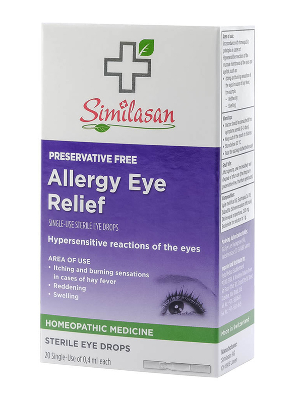 Similasan Allergy Eye Relief Single Dose, 20 Units