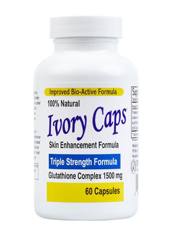Ivory Caps Glutathione Supplement, 60 Capsules