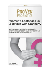 Proven Women's Lactobacillus & Bifidus with Cranberry, 30 Capsules