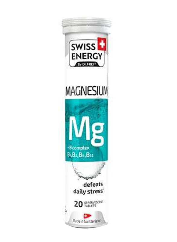 Swiss Energy Magnesium +B Complex, 20 Tablets