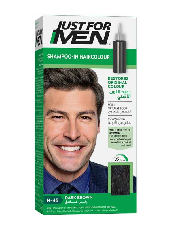 Just For Men Original Formula Men's Hair Color, H45 Dark Brown