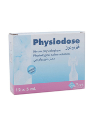 Gilbert Physiodose Physiological Saline Solution, 12 Piece, 5ml
