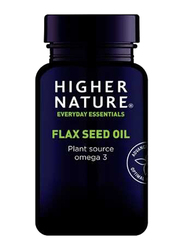 Higher Nature Flax Seed Oil Plant Source Omega3, 60 Capsules