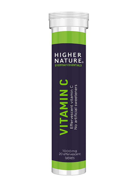Higher Nature Vitamin C Effervescent Tablet, 20 Tablet