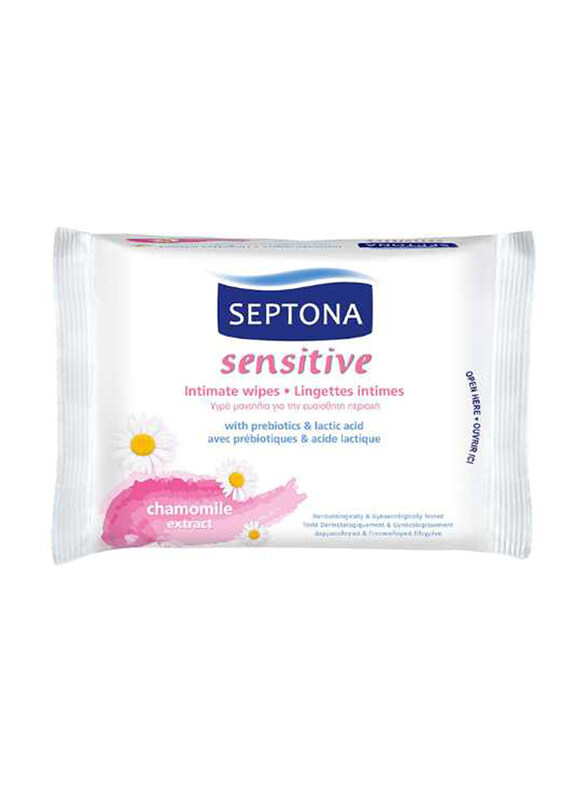 

Septona Intimate Wipes with Chamomile Extract, 15 Pieces