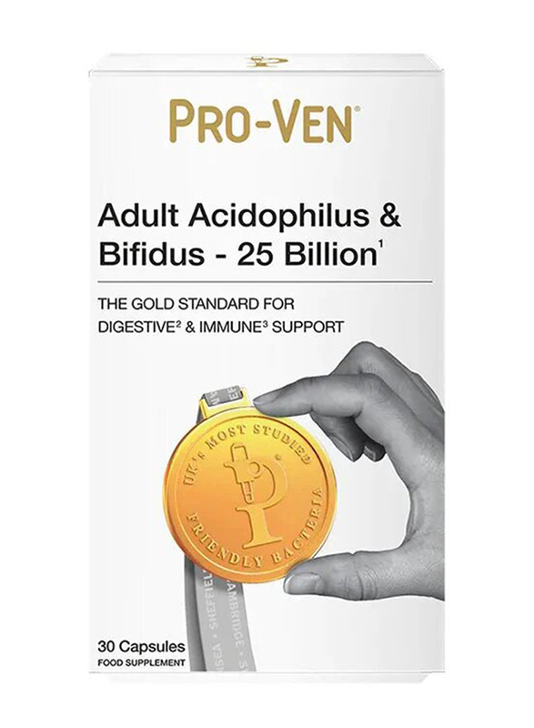 Proven Adult Acidophilus & Bifidus - 25 Billion, 30 Capsules