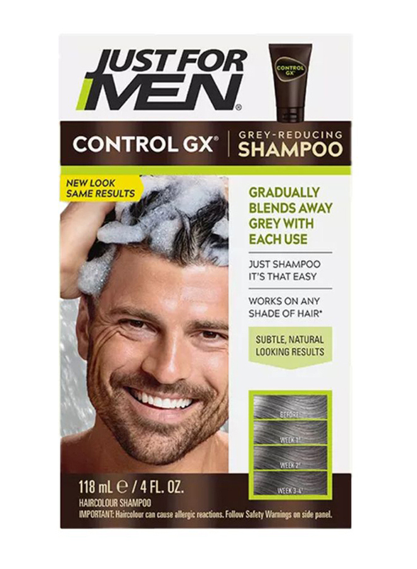 Just For Men Control Gx Gray Reducing Shampoo for All Hair Types, 118ml