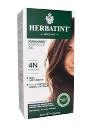 Herbatint Permanent Herbal Hair Color Gel, 135ml, 4N Chestnut