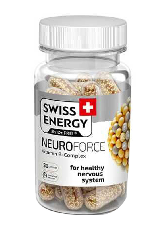 Swiss Energy Neuroforce Vitamin B Complex, 30 Capsules