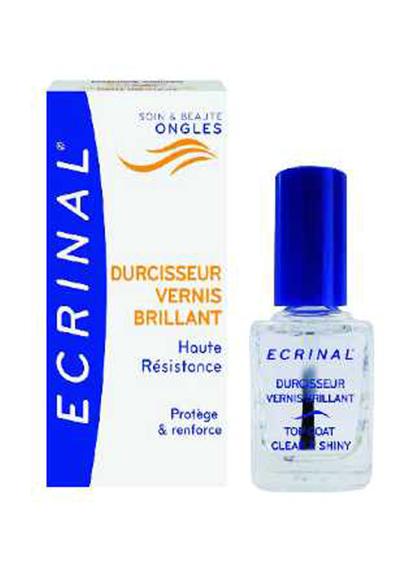 Ecrinal Top Coat Clear And Shiny, 10ml, Clear